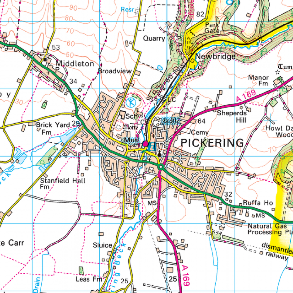OS100 Malton Pickering Surrounding area